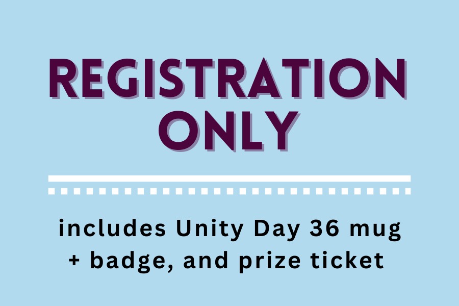 Registration Only
Includes Unity Day 36 mug and badge, and prize ticket